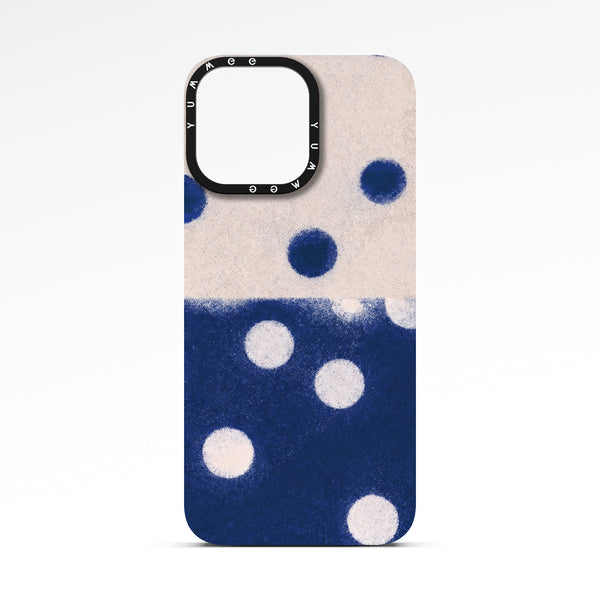 Oil Blue White Dots
