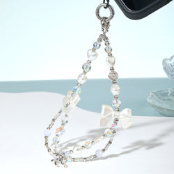 Pearl Bow Phone Charms