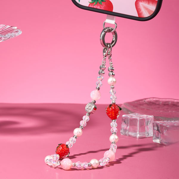 Strawberry Kiss Phone Charms