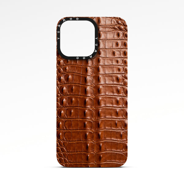 Brown Croc Print